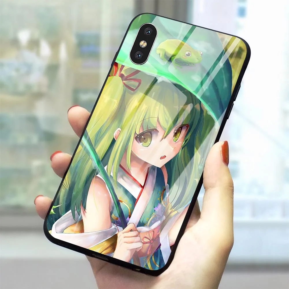 

Anime Kawaii Girl Phone Cover for iPhone 5 5S SE Case 6 6S 7 8 Plus Xs Max XR X Tempered Glass