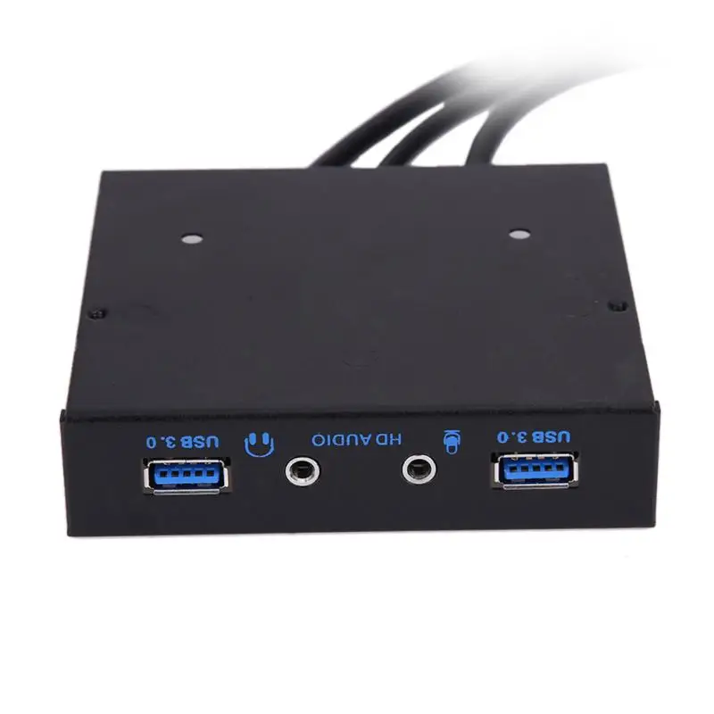  3.5 in 4 Porte 20 Spille a USB 3.0 HUB con HD Audio PC Floppy di Espansione Del Computer Pannello F