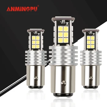 

ANMINGPU 2x Signal Lamp 1157 LED Bulb P21/5W R5W 3030SMD P21W Led BA15S 1156 BAU15S PY21W Turn Signal Brake Lamp Backup Light