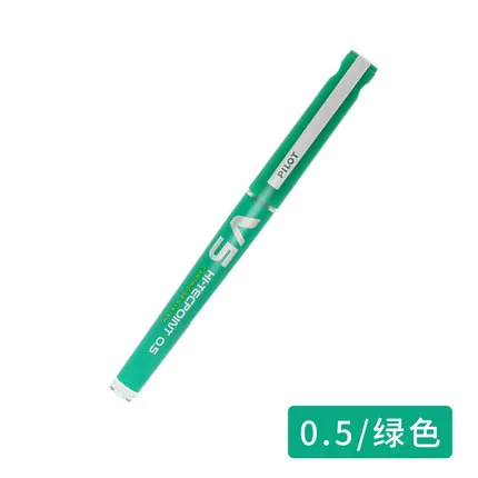 Green 0.5MM 2Pcs 2 шт японский пилот HI-TECPOINT гелевая ручка BXC-V5/V7 0,5 мм/0,7 мм может заменить чернильный картридж иглы Экстра тонкие жидкие чернила офисные - Цвет: Green 0.5MM 2Pcs