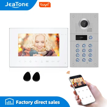 

Jeatone 7 inch 960P/AHD Tuya Wifi Video Intercom for Home Video Door Phone Calling Panel Support Electric Locks Remote Control