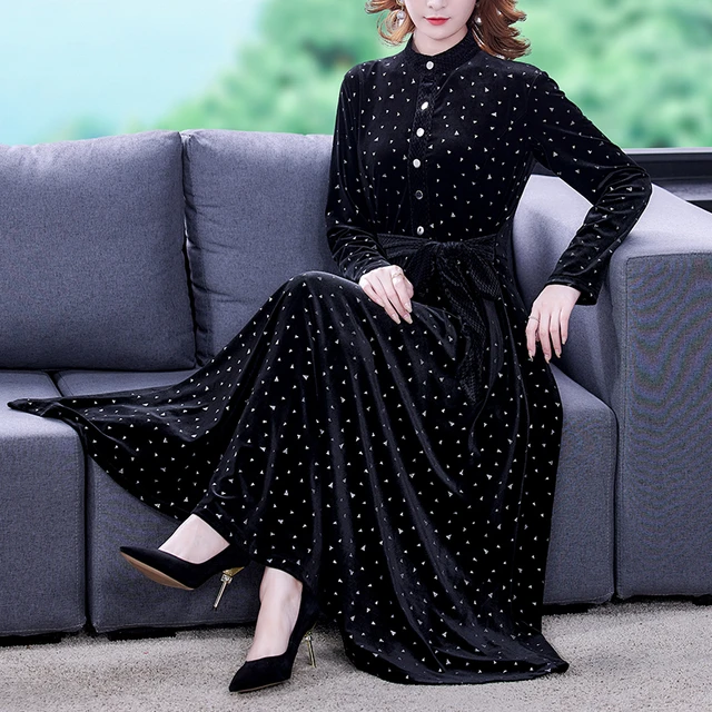 Black Bodycon Maxi Dress Sleeves  Black Bodycon Dress Long Sleeve Maxi -  Autumn - Aliexpress