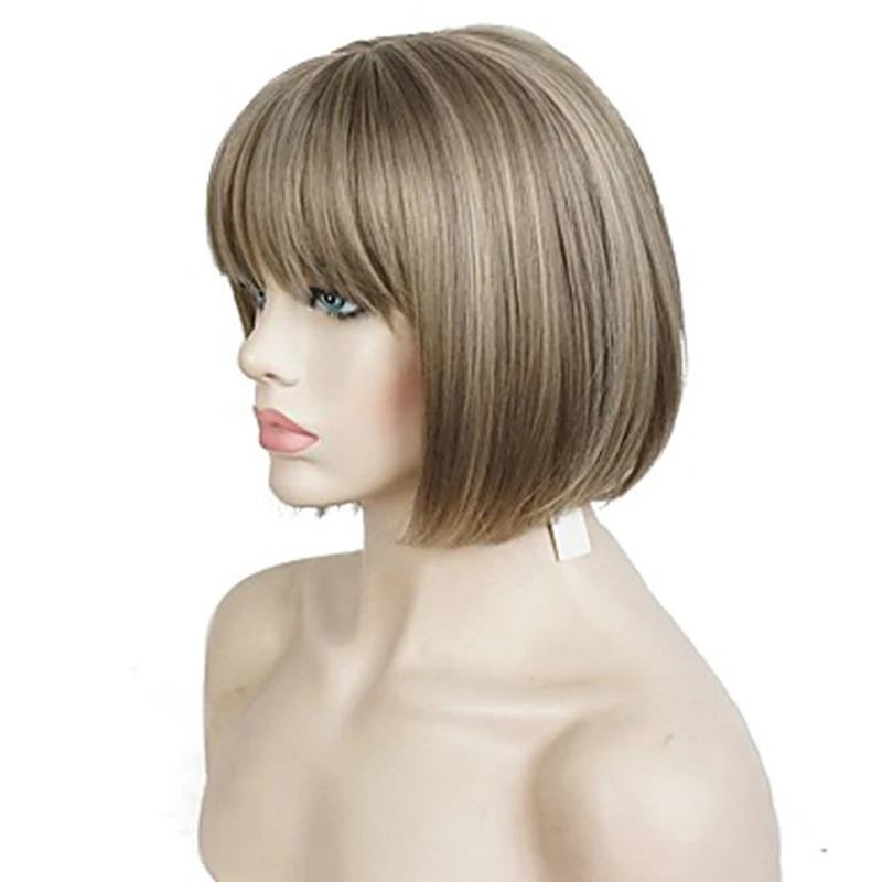 HAIRJOY  2 Colors Purple Blonde 60cm Long  Straight High Temperature Fiber Synthetic Hair Cosplay Wig