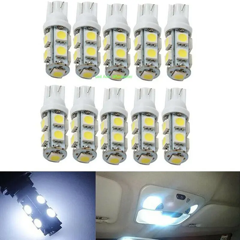 500X T10 9 SMD 5050 водить автомобиль 194 W5W чтения угловой двери сигнал поворота