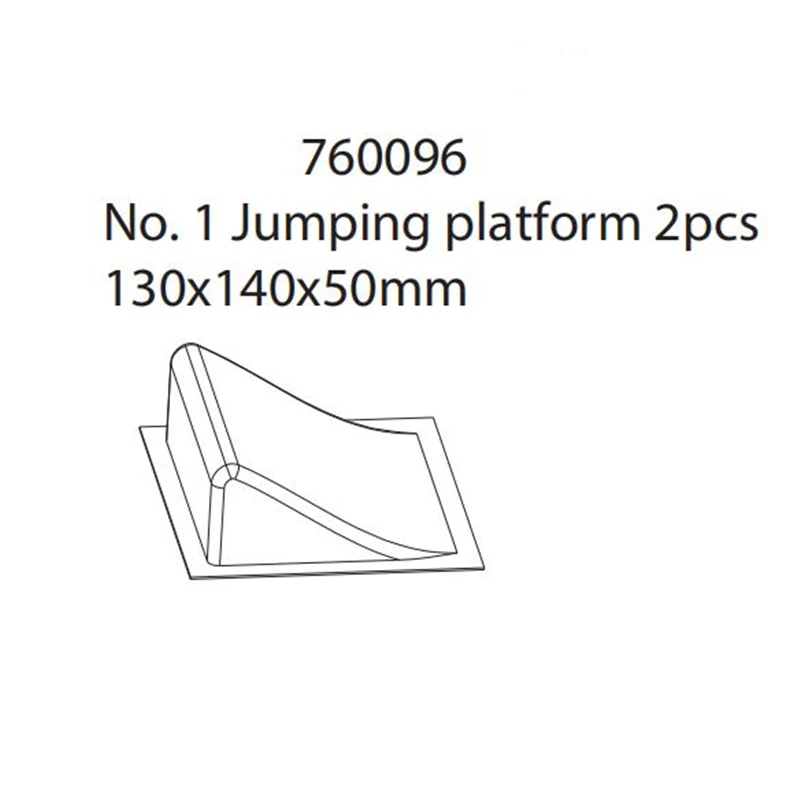 760096TurboRacing176C81RCCarSparePartsNo1Jumpingplatform