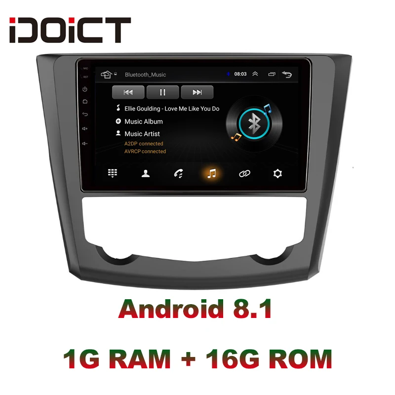 IDOICT Android 8,1 dvd-плеер для автомобиля gps навигация Мультимедиа для Renault kadjar стерео wifi