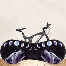 Wolfs печать Крытая защита от пыли для велосипеда против царапин растягивающаяся Защитная крышка для велосипедных колес защита от грязи Пылезащитная крышка