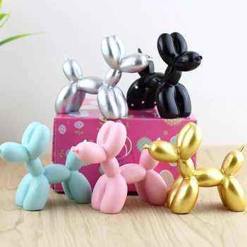 

Resin Home Decor Gift Miniature Little Balloon Dog Party Supplies Decoration Desk Car Office Kawaii Cake Dessert Decoration Tool