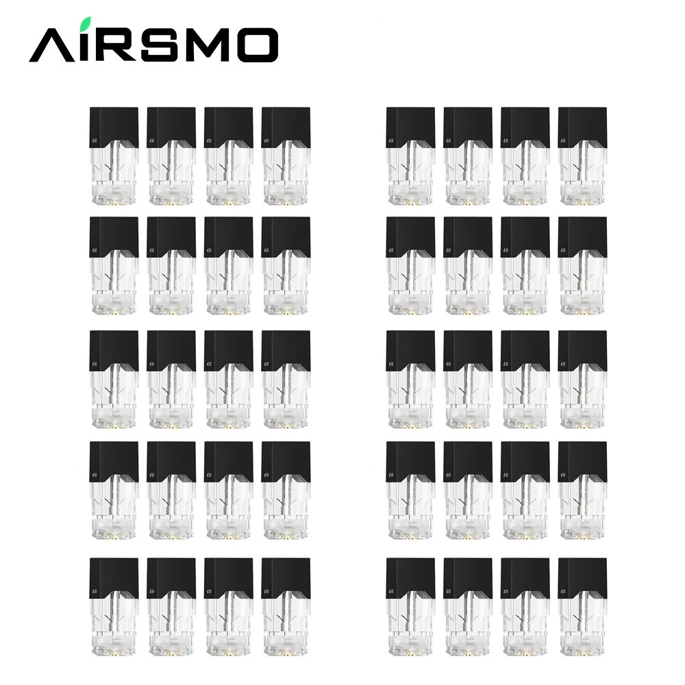 

40 Pcs Vape Pod For JUUL Pen Pen Electronic Cigarette Kit Vape Pens Original 1.9ohm 0.8ml Replacement Capacity Cartridge