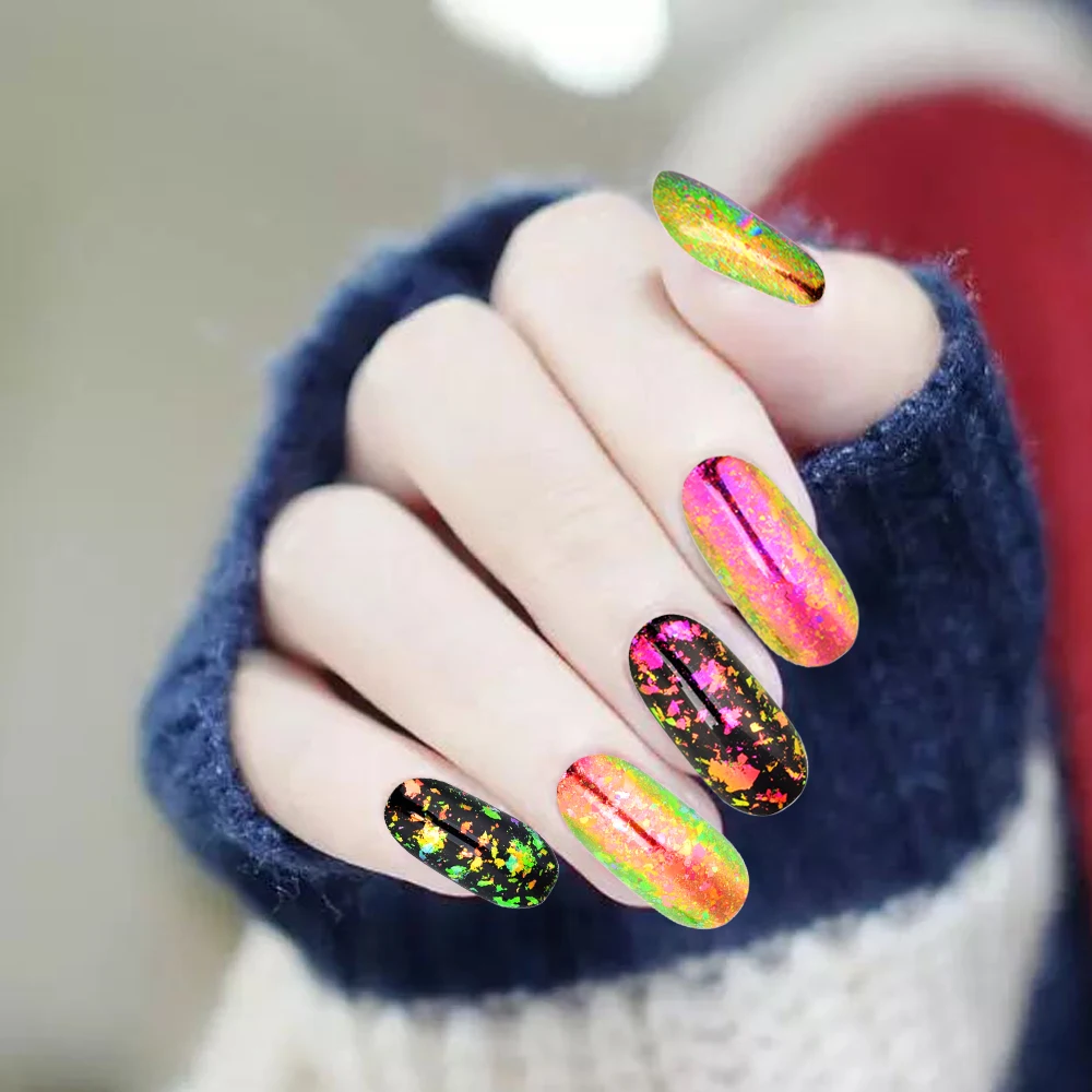 BEAUTYBIGBANG 0,15 г Хамелеон блеск для ногтей хлопья блестки порошок прозрачный хром пигмент блестки Маникюр Порошок для ногтей Decora