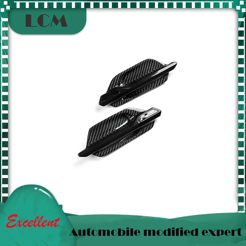 

2014-UP ABS+Real Carbon Fiber Replacement For BMW F87 M2 Side Fender Air Wing Vent Trim Cover With Logo 2 Pcs /Set