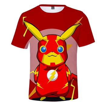 

pokemon shirt Polyester Summer Short-sleeved T-shirt 2019 Hot Men Trend Casual T-shirt crop top