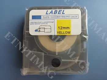 

Label Tapes Cassette 12mmx8m Yellow lm-wx312yx For Tube Printer Cable ID Printer lm-390a/pc,lm-380e,lm-380a,lm-400a,lm-370e 10pc