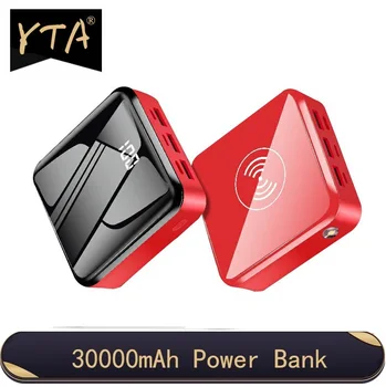 ミニ電源銀行 30000 の 1900mah × xiaomi mi powerbank pover銀行充電器デュアルusbポート外部バッテリーpoverbankポータブル