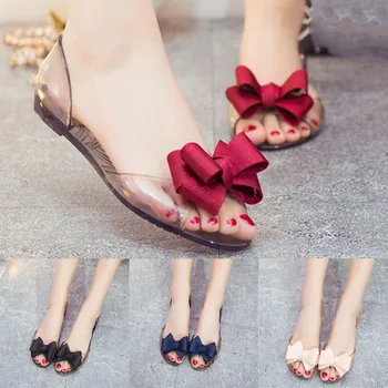 

2020 Summer Women Open Toe Jelly Slip On Shoes Big Floral Fish Mouth Beach Sandals Sexy High Quality Outside Ladies Sandalias #4
