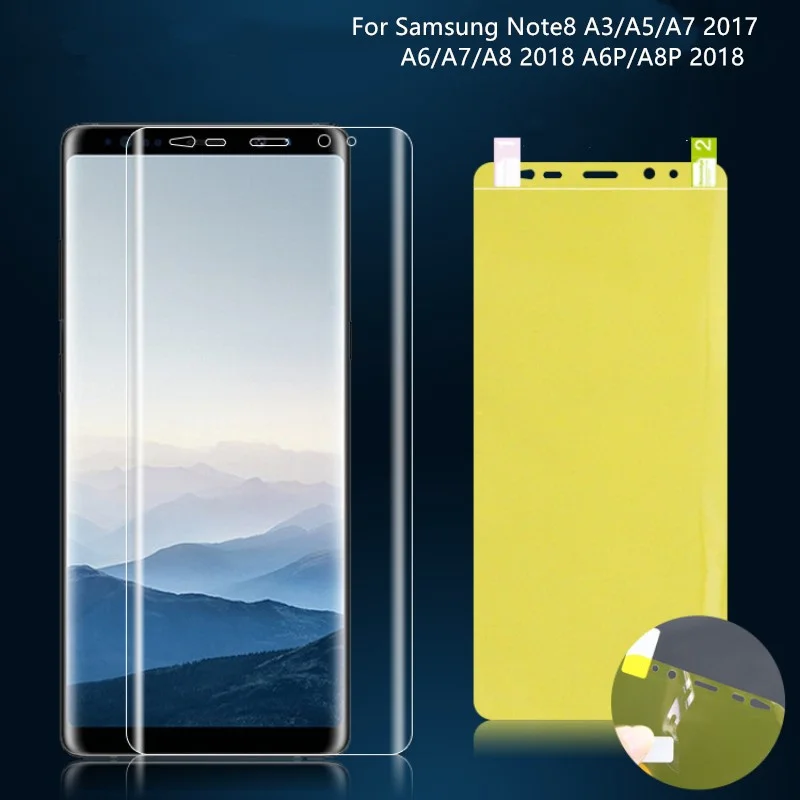 

Front film 3D Full Cover Screen Protector TPU Film For Samsung A3 A5 A7 2017 A6 A8plus A9 2018 a8 A9 star Lite A6S A8S A9S