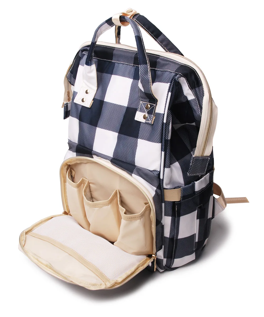 DOM1276-white black plaid-1