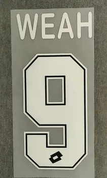 

9798 #9 WEAH Nameset Customize Any Name Number Printing Soccer Patch Badge