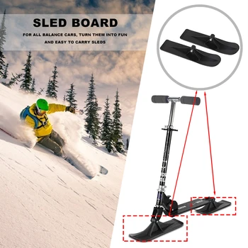 

2pcs Snow Sled Board Children Skiing Skateboard Winter Ski Universal Parts Scooter Replacement Parts Accessories Winter Riding
