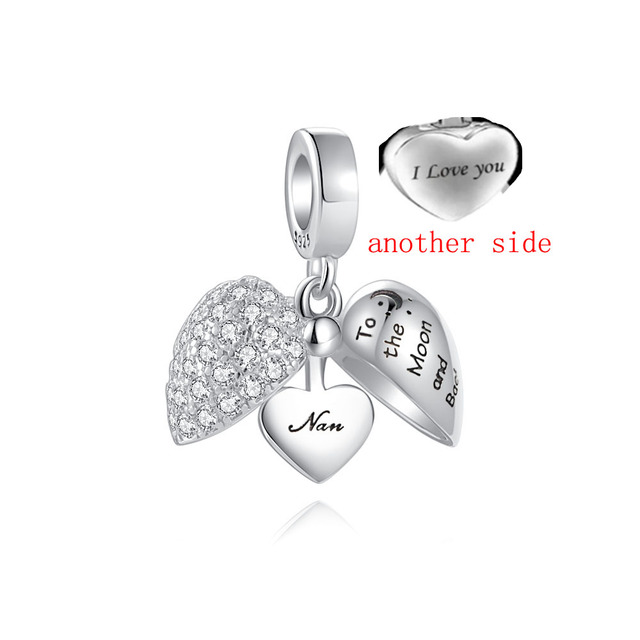 Jewelry Making Kit Accessories Valentine's Day Love Letter Rose Diy Bead Fit Original Pandora Charms Silver 925 Bracelet