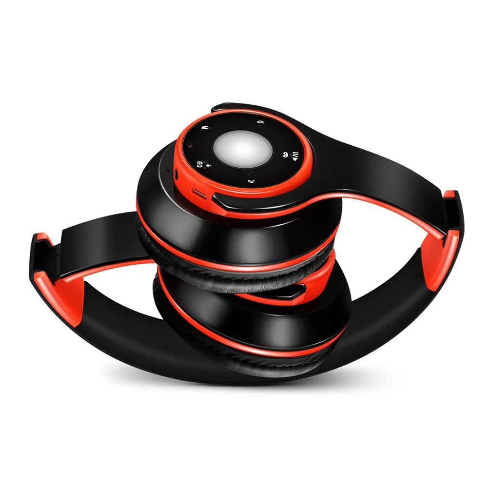 Наушники с шумоподавлением, Bluetooth, многофункциональные, стерео, спортивные, складные, гарнитура, беспроводные наушники, настраиваемые, голосовые, свободные руки