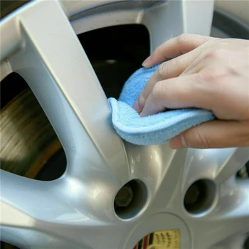 

Blue Polishing Pads Microfiber Sponge 12.5x2.5cm Replacement Parts 10Pcs