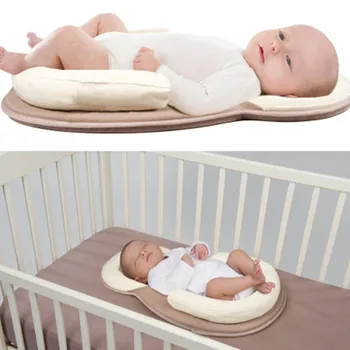 

Soft Newborn Bionic Bed Anti Flat Head Baby Pillow Mini Infant Sleep Mattress And Washable Portable Baby Travel Bed Baby Care
