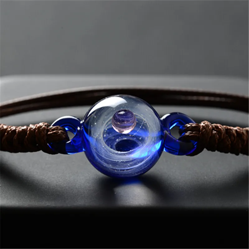 Модные Galaxy Planets стеклянные бусины браслеты для женщин и мужчин Вселенная система браслет Diy подарок ювелирные изделия - Окраска металла: 101