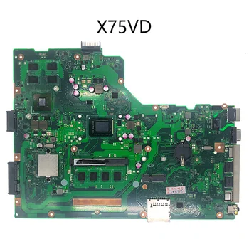 

X75VD For ASUS X75VD X75V Laptop motherboard REV3.1 mainboard i3-2350N 1GB with Graphics card 4GB RAM Test