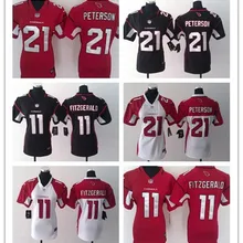 Женская футболка Arizona s, 11 Larry fitzgerard 21 Патрик Питерсон, футболка с вышитым логотипом