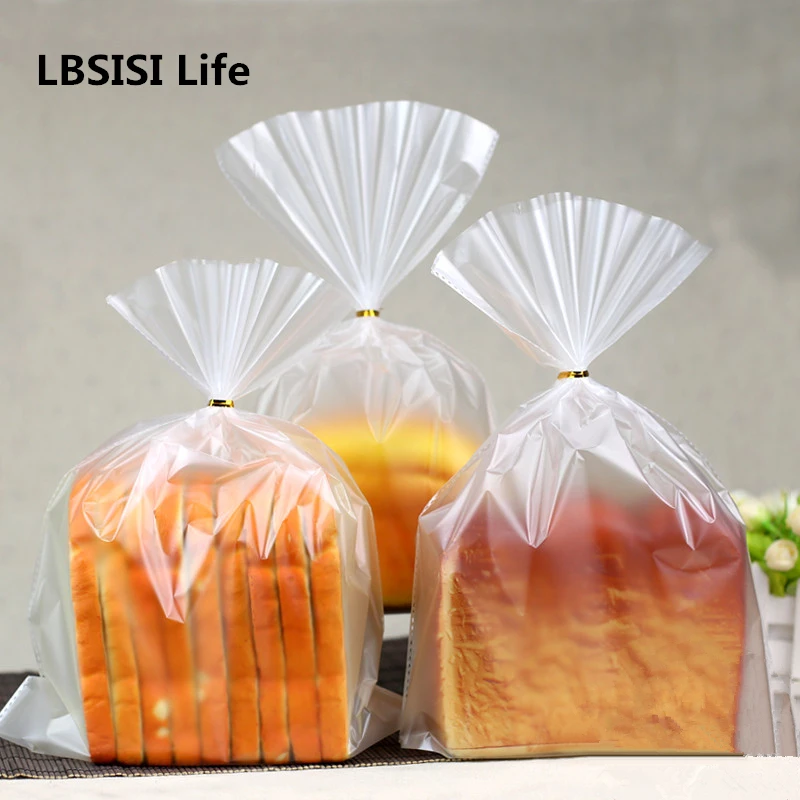 LBSISI Life 100 шт. мягкий матовый пакет для тостов и хлеба пластиковая упаковка пищевых