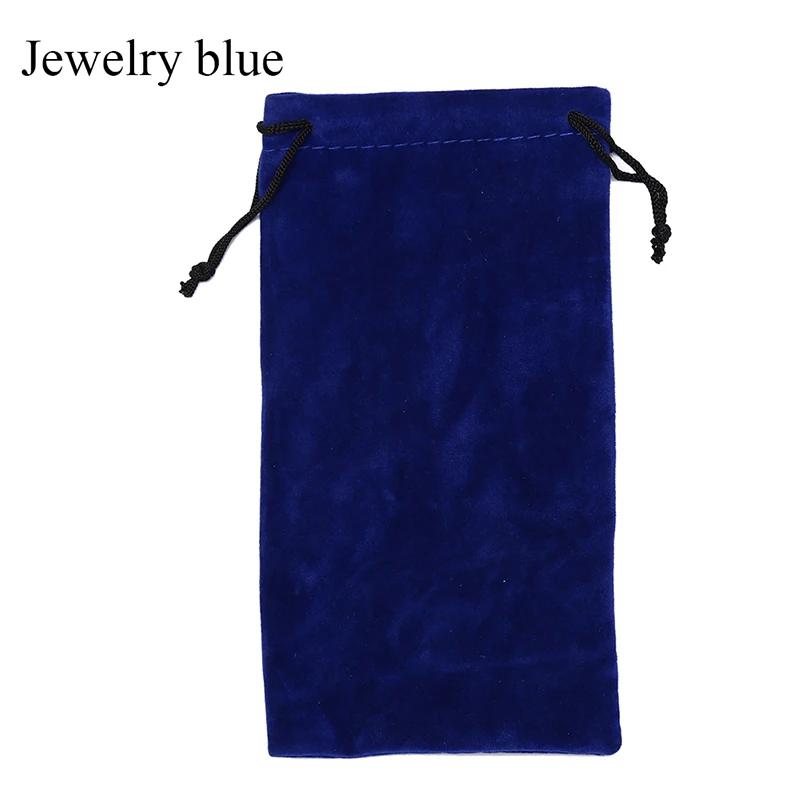 Синий 1pc-leather-fabric-sunglasses-jewelry-pouch-soft-eyeglasses-bag-glasses-case - Цвет: Синий