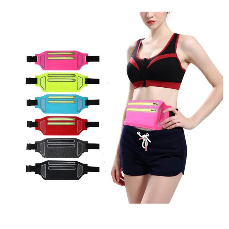 

Outdoor Running Waist Bag Women Men Gym Sports Jogging Running Belt Bag Mobile Phone Holder Pocket Fitness Bag Cycling Walking