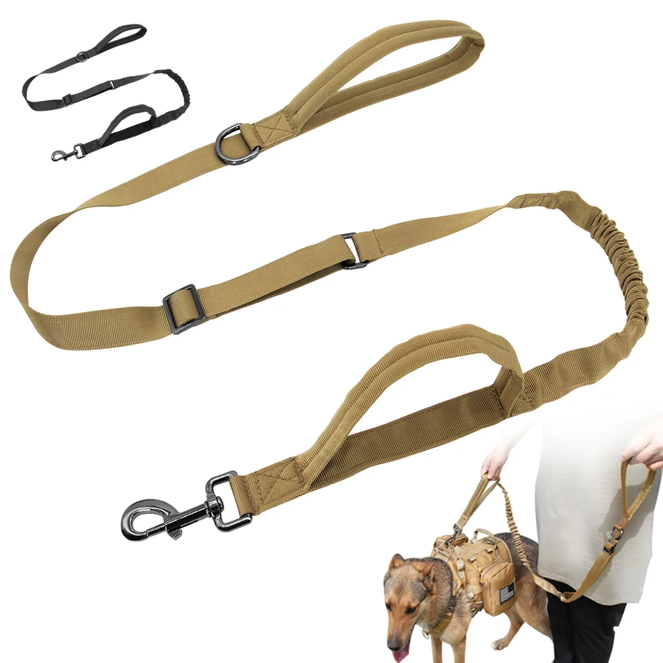 Correa Elástica Para Perros Antitirones - Longitud Ajustable 69-138 Cm | Con Soporte Para Cintura, Reflectante Y Resistente