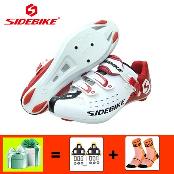 

SIDEBIKE road cycling shoes men racing bike shoes women self-locking bicycle sneakers athletic ultralight sapatilha ciclismo