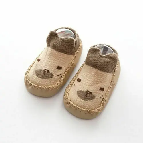 PD003-Khaki R Daivsxicai/зимние носки для малышей; теплые хлопковые носки в полоску для детей; удобные дышащие детские носки без пятки; 2 пар/лот - Цвет: PD003-Khaki R