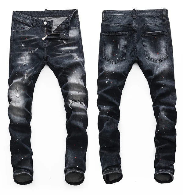 black dsq jeans