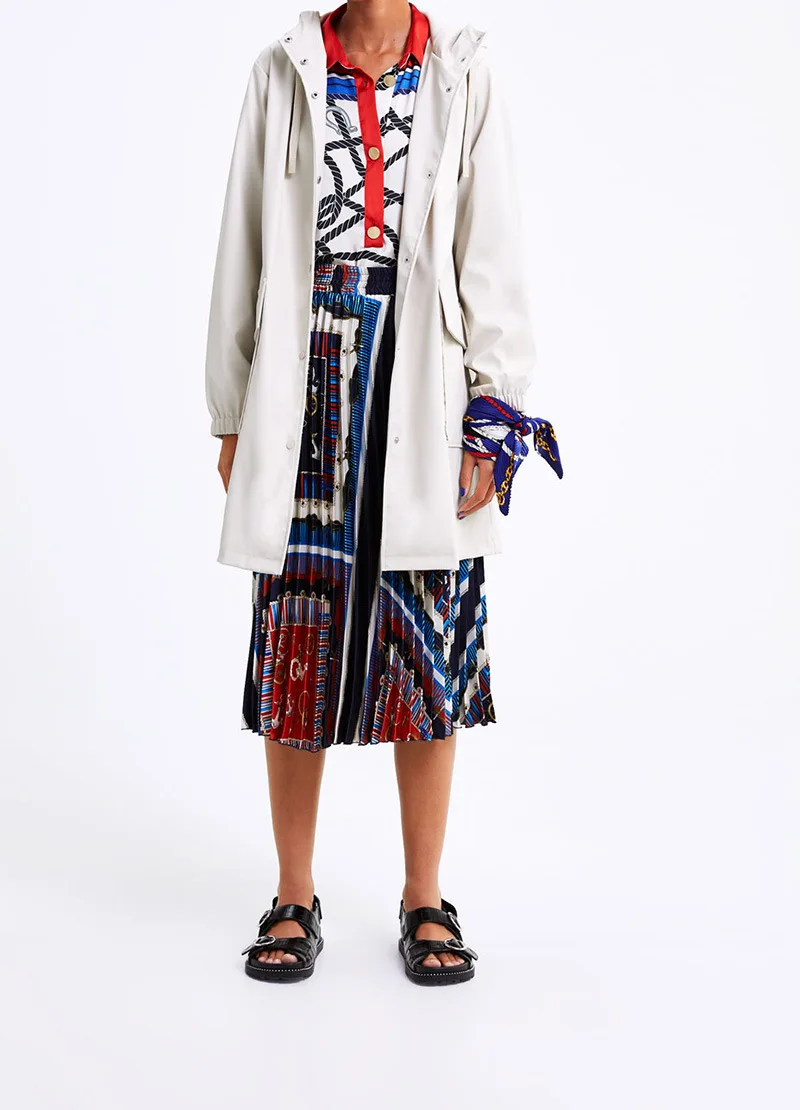 

Overplus of Goods Exported to Europe And us y 2019 Spring New Style Raincoat Coat Four Colors Hooded Waterproof Pike Trench Coat