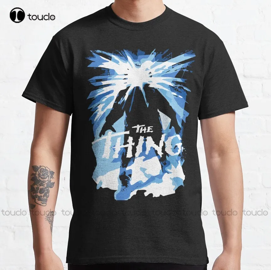 

The Thing Horror Movie Classic T-Shirt Funny Mens Tshirts Custom Aldult Teen Unisex Digital Printing Tee Shirt Xs-5Xl Classic