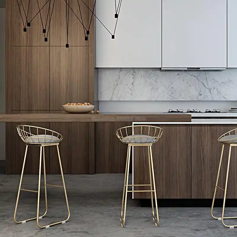 Silla de comedor de madera maciza, respaldo para el hogar, silla de