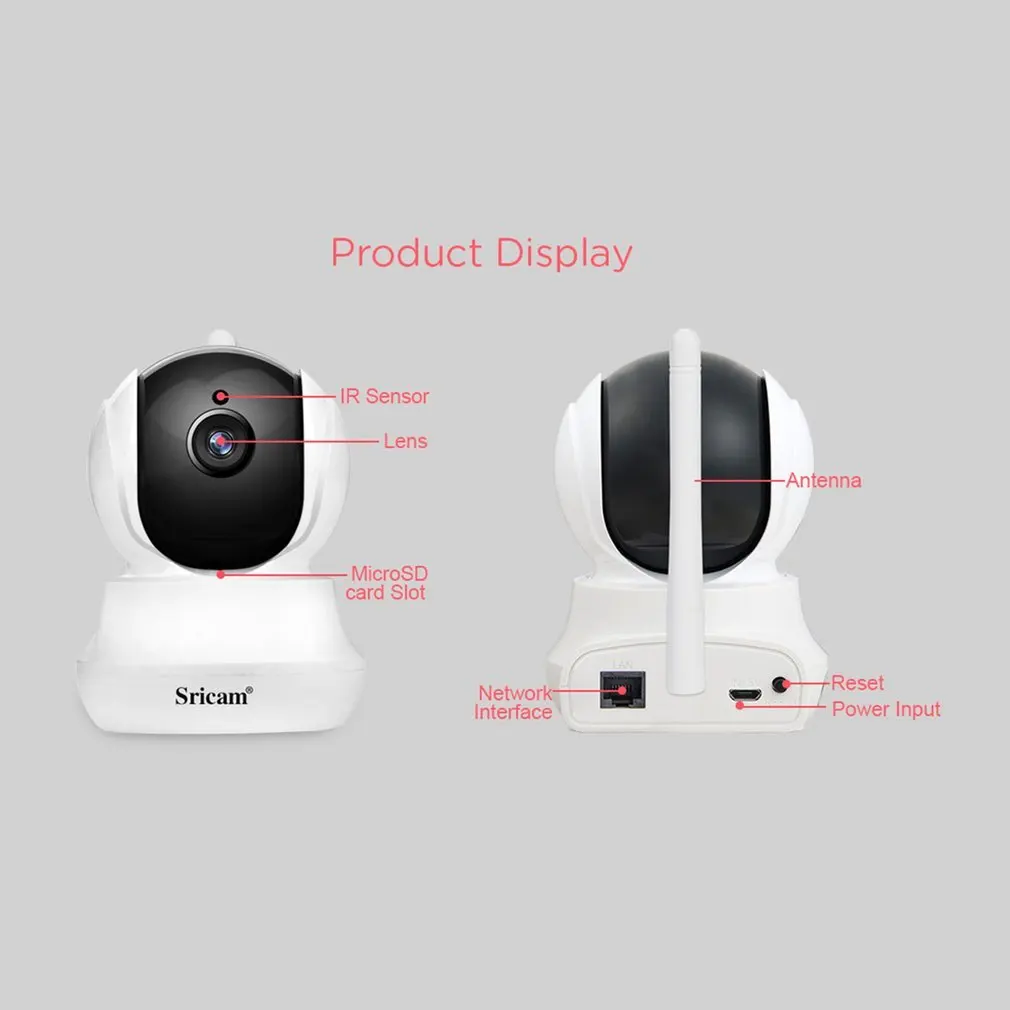 Для Sricam Sp020 1080P Hd Ip Ptz комнатная камера безопасности с фильтром Ir-Cut, Wedcam Wi-Fi Беспроводной Камера домашний монитор видеонаблюдения