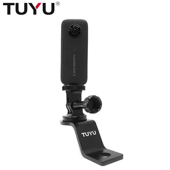 

TUYU Aluminum Motorcycle Rearview Mirror Mount Bracket Fixed Holder Sten for Insta 360 One X R Gopro Hero 8 7 6 5 Action Camera