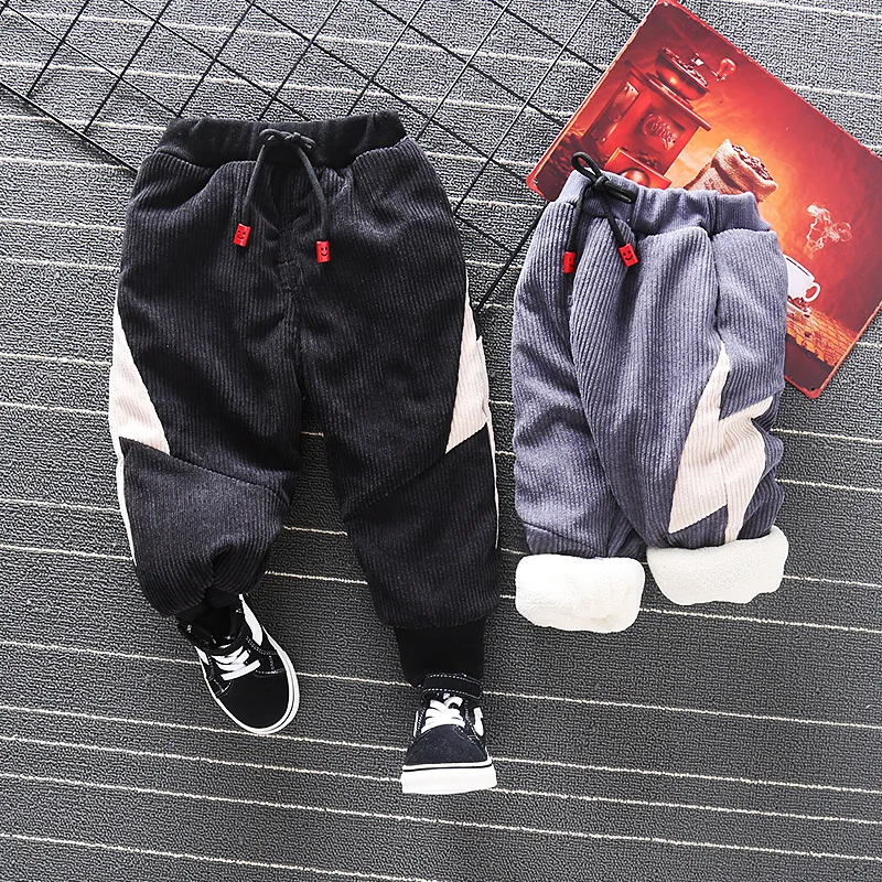 

Boys Winter Pants Kids Fashion Cotton Thick Velvet Trousers For Baby Boy Children Warm Clothes Toddler 1 2 3 4years Outfits 2020