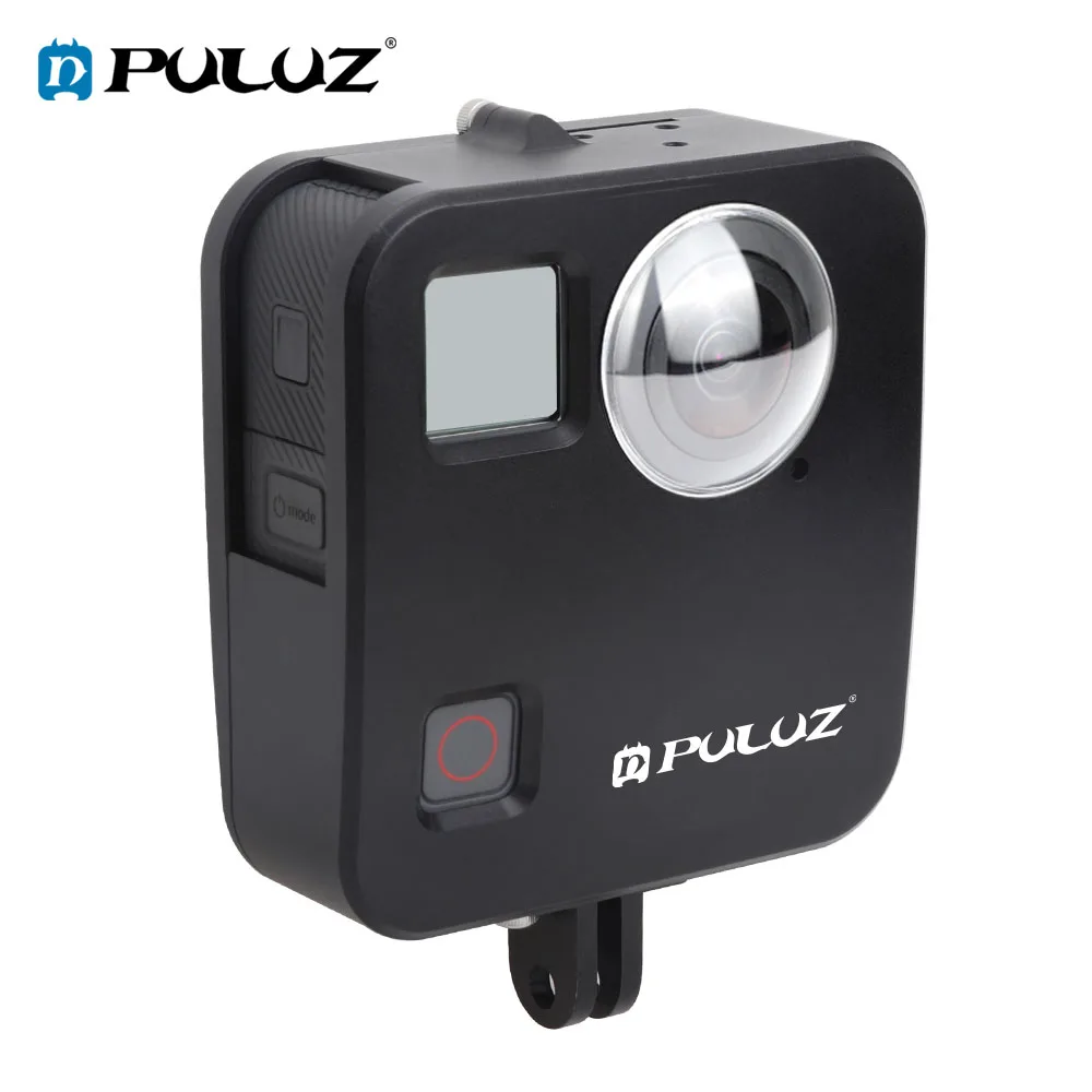 PULUZ для GoPro Fusion корпус CNC алюминиевый сплав Защитная клетка с базовым креплением и крышки объектива