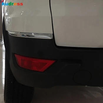 

For Ford EcoSport 2013 2014 2015 2016 ABS Chromed Rear Bumper bottom Corner Decorative Light Strip Moldings Auto Accessories
