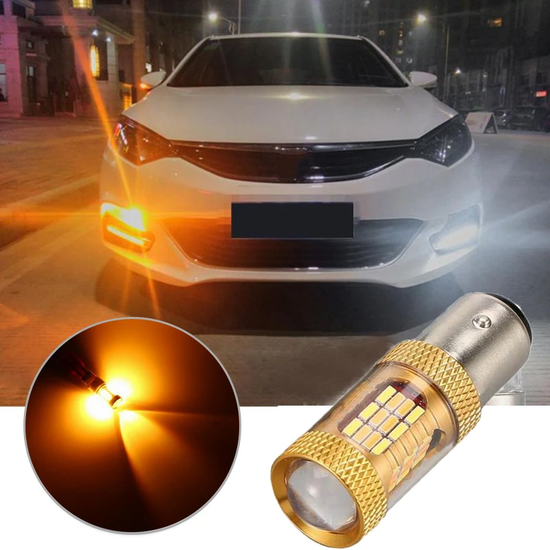 

1 Pc LED Turn Signal Light 12V 1157 Durable Universal Efficient Super Bright Two-Tone Lamp For Outdoor Driving Car Accessories