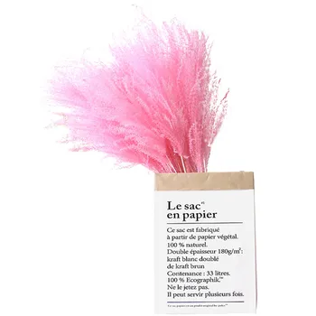 

20pcs dried natural pink wedding flowers small pampas grass bouquets natural dried reed flowers bouquets