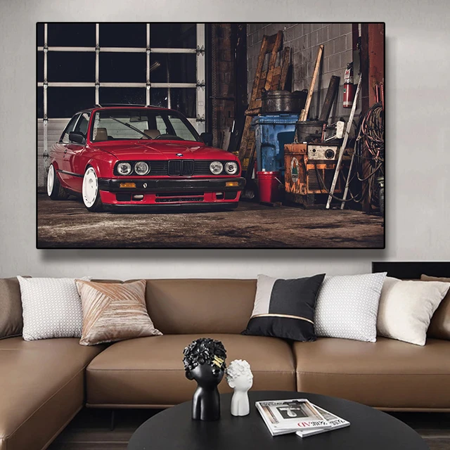 BMW M3 E30 M4 Racing Car Canvas Painting Decorative Posters And Prints Wall  Picture Art For Home Bedroom Decor - AliExpress