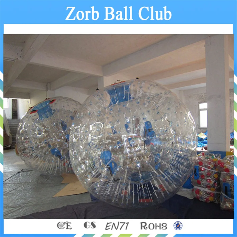 PVC Inflatable Playground Zorb Ball 3m for Kids Human Hamster Ball Grass Zorbing Ball Durable Zorb Ball