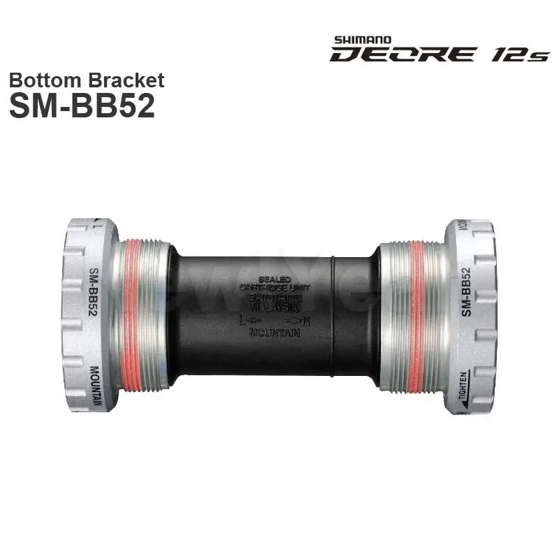 Нижний Кронштейн SHIMANO ALIVIO SM-BB52 DEORE серии M6100 резьбовой HOLLOWTECH II ширина корпуса 68/73 мм